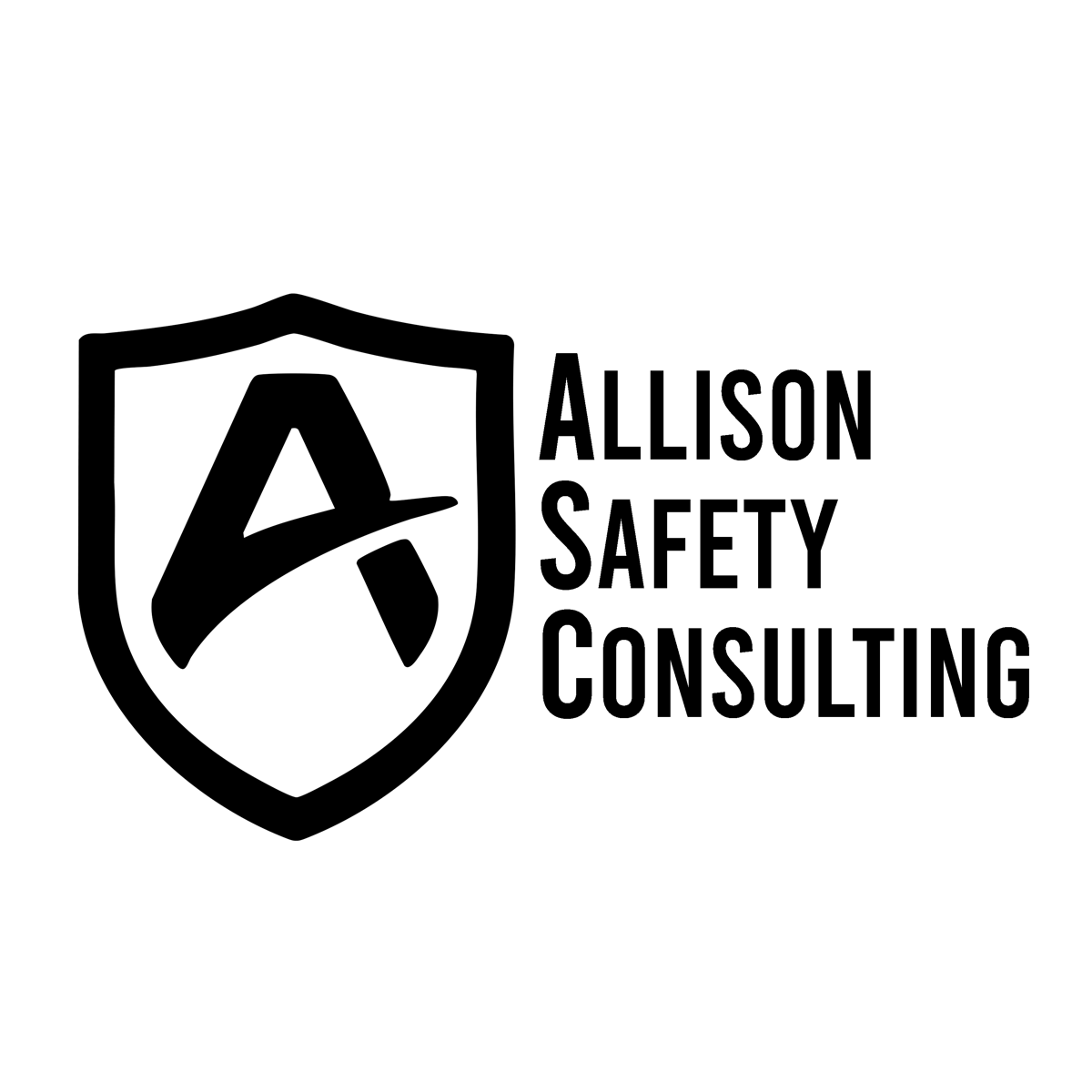 Allison Safety Consulting logo, a shield mark with stylized A